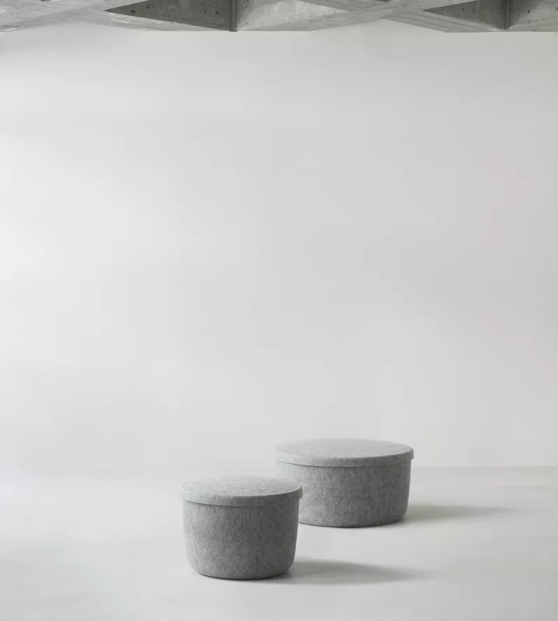 Normann Copenhagen Hide Opberger Small Staal Blauw 3 Normann Copenhagen Hide Opberger Small Staal Blauw - Afbeelding 3