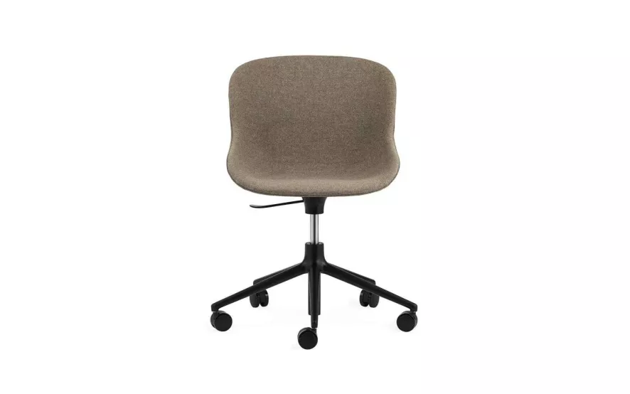 Normann Copenhagen Hyg Gestoffeerde Bureaustoel Zwart Ultra Leather Brandy 5 Normann Copenhagen Hyg Gestoffeerde Bureaustoel Zwart Ultra Leather Brandy - Afbeelding 5