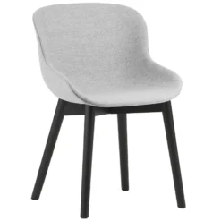 Normann Copenhagen Hyg Gestoffeerde Stoel Zwart Eiken Synergy Grey
