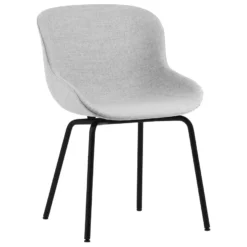 Normann Copenhagen Hyg Gestoffeerde Stoel Zwart Staal Synergy Grey