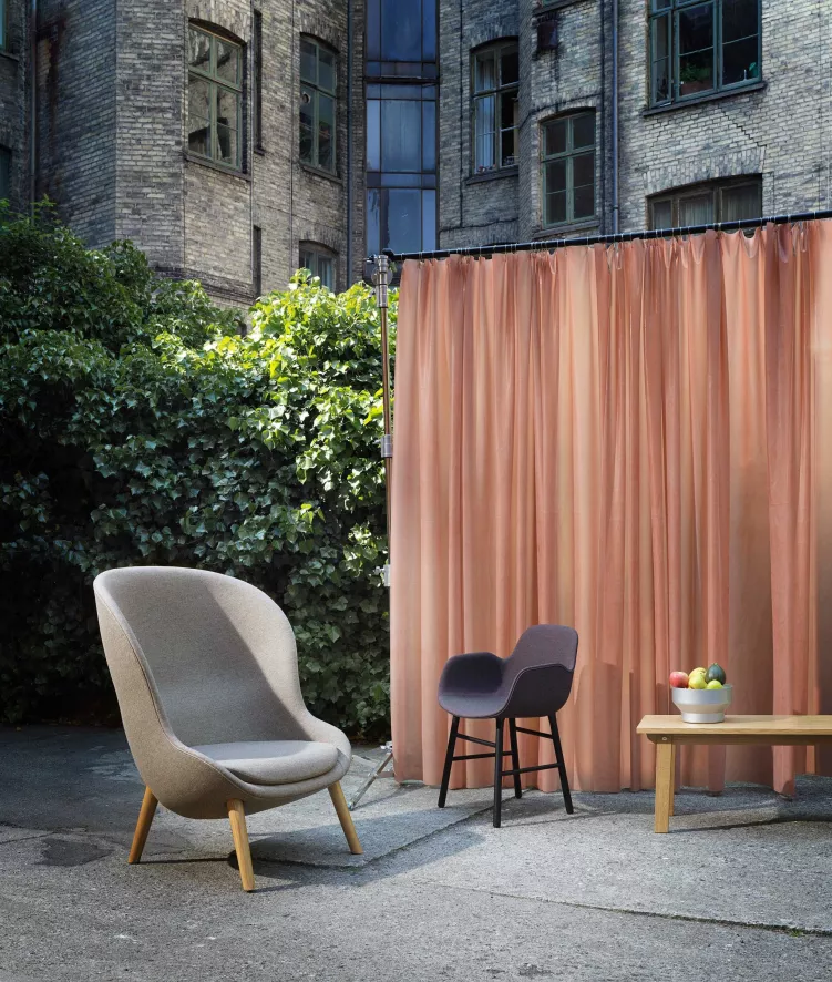 Normann Copenhagen Hyg High Oak Fauteuil MLF 26, Zwart Eiken Onderstel 12 Normann Copenhagen Hyg High Oak Fauteuil MLF 26, Zwart Eiken Onderstel - Afbeelding 12