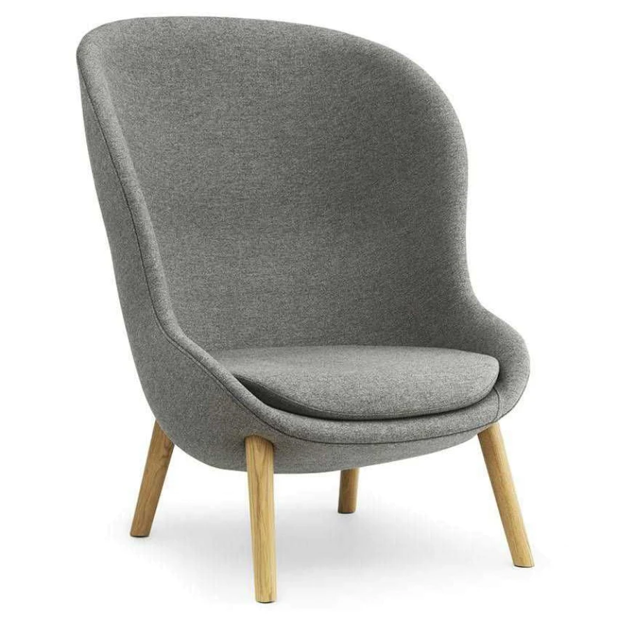 Normann Copenhagen Hyg High Oak Fauteuil MLF 26, Zwart Eiken Onderstel 9 Normann Copenhagen Hyg High Oak Fauteuil MLF 26, Zwart Eiken Onderstel - Afbeelding 9