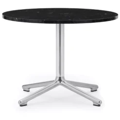 Normann Copenhagen Lunar Salontafel 60 Aluminium Onderstel Zwart Marmer