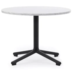 Normann Copenhagen Lunar Salontafel 60 Zwart Onderstel White Marmer