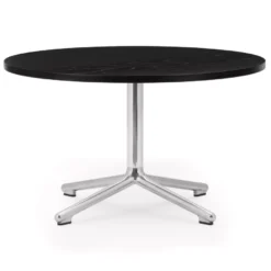Normann Copenhagen Lunar Salontafel 70 Aluminium Onderstel Zwart Eiken