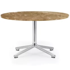 Normann Copenhagen Lunar Salontafel 70 Aluminium Onderstel Sand Marmer