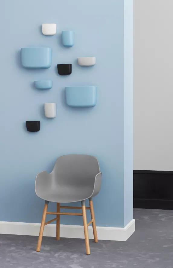 Normann Copenhagen Pocket Organizer 3 Wandplank Powder Blue 6 Normann Copenhagen Pocket Organizer 3 Wandplank Powder Blue - Afbeelding 6