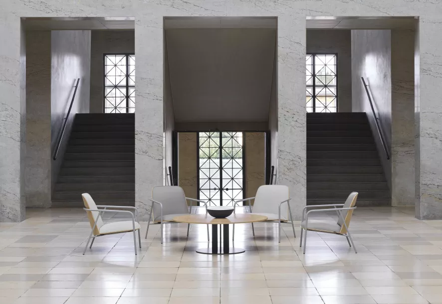 Normann Copenhagen Scala Salontafel 130 Wit Marmer 3 Normann Copenhagen Scala Salontafel 130 Wit Marmer - Afbeelding 3