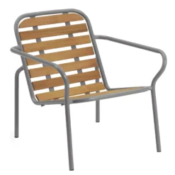 Normann Copenhagen Vig Wood Fauteuil Grijs