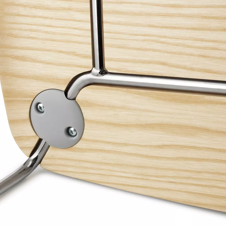 Normann Copenhagen Just Chair Stoel Met Verchroomd Onderstel, Essen 3 Normann Copenhagen Just Chair Stoel Met Verchroomd Onderstel, Essen - Afbeelding 3