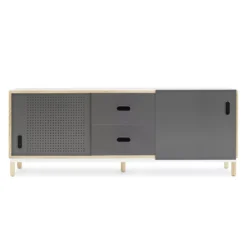 Normann Copenhagen Kabino Dressoir Met 2 Lades Grijs